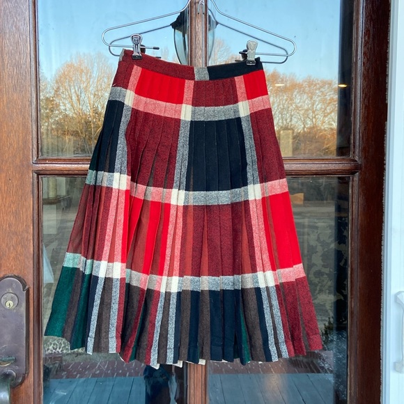Vintage Pendleton Turnabout reversible wool pleated skirt.!! Measurements photos - Picture 3 of 12
